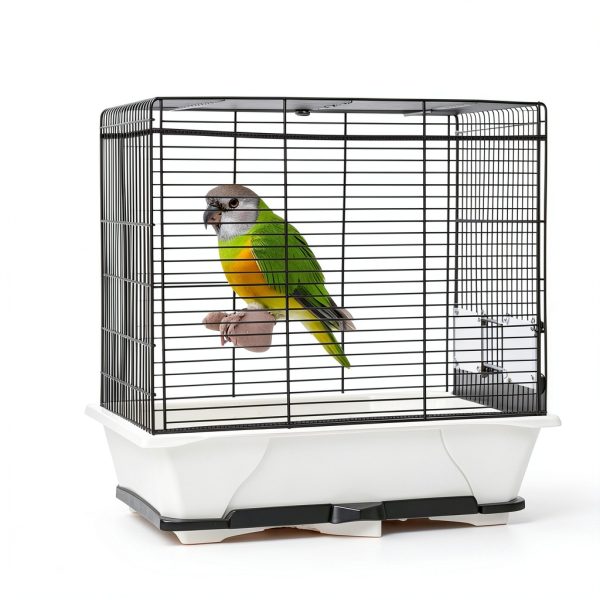 TIESOME 2Pcs Universal Bird Cage Seed Catcher, Seed Catcher Guard Net Cover Adjustable Soft Airy Nylon Mesh Net Skirt Seed Guard for Parrot Parakeet Macaw African Round Square Cages (Black)-6