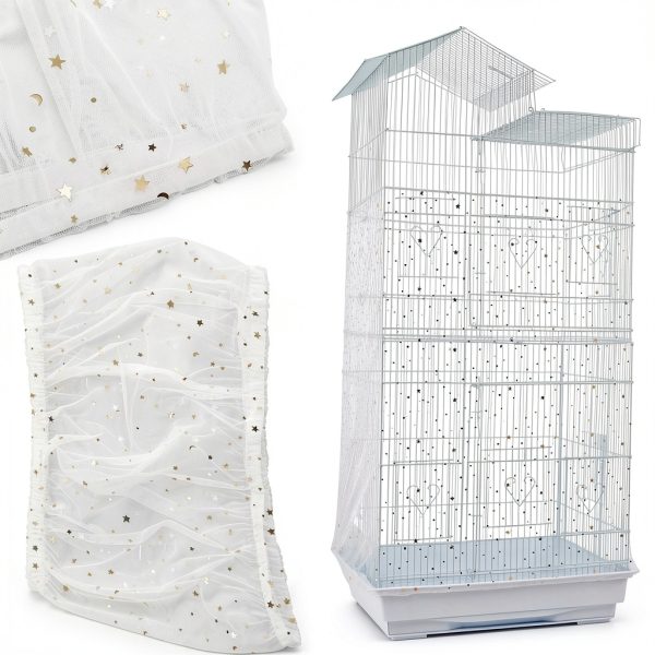 Bonaweite Large Mesh Bird Seed Catcher - 29.5" Cage Guard-5