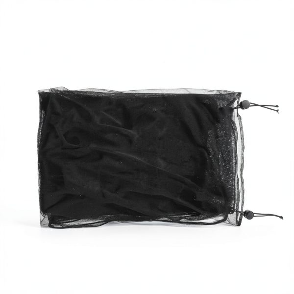 Tucnoeu Large Bird Cage Seed Catcher Net Cover Black Nylon 118x31in-1