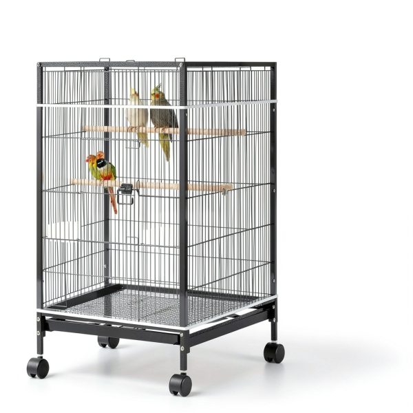 Large Bird Cage Net, Universal Adjustable Bird Cage Covers Mesh Polyester Birds Cages Seed Catcher Parakeet Cages Liners Birds Cagees Accessories for Birdcage Parakeet Parrot Enclosures (White)-3