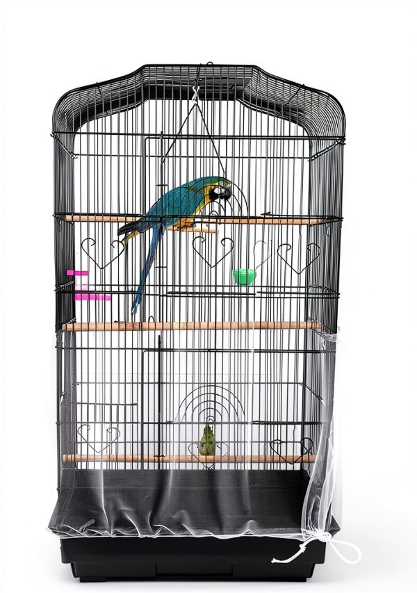 Bird Seed Guard ZOCONE 13×100 Stretch Mesh Net Cover White-5