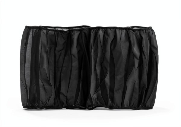 TIESOME 2Pcs Universal Bird Cage Seed Catcher, Seed Catcher Guard Net Cover Adjustable Soft Airy Nylon Mesh Net Skirt Seed Guard for Parrot Parakeet Macaw African Round Square Cages (Black)-1