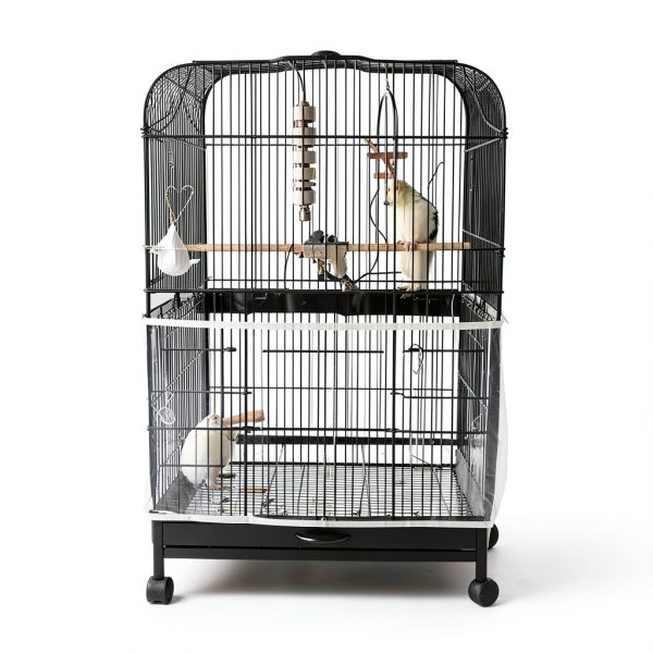 Bird Seed Guard ZOCONE 13×100 Stretch Mesh Net Cover White-6