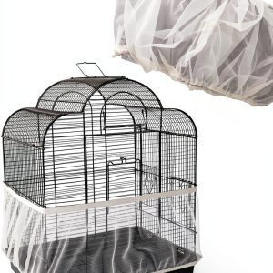 Bird Seed Guard ZOCONE 13×100 Stretch Mesh Net Cover White-0